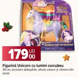 Carrefour Figurinǎ Unicorn cu lumini curcubeu Ofertă