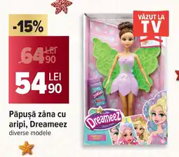 Carrefour Păpuşă zâna cu aripi, Dreameez Ofertă