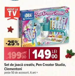 Carrefour Set de joacă creativ, Pen Creator Studio, Clementoni Ofertă