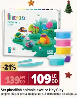 Carrefour Set plastilină animale exotice Hey Cley Ofertă