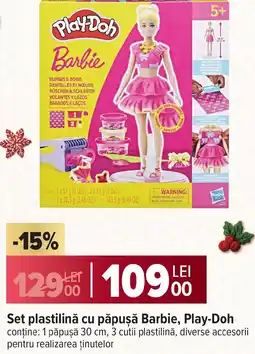 Carrefour Set plastilină cu păpuşă Barbie, Play-Doh Ofertă