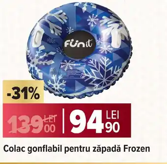 Carrefour Colac gonflabil pentru zăpadă Frozen Ofertă