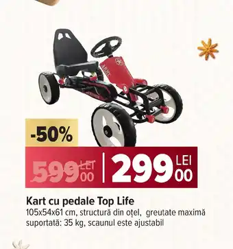 Carrefour Kart cu pedale Top Life Ofertă