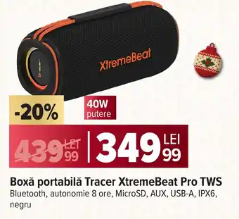 Boxă portabilă Tracer XtremeBeat Pro TWS