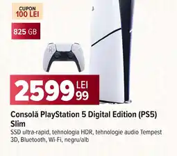 Carrefour Consolǎ PlayStation 5 Digital Edition (PS5) Slim Ofertă