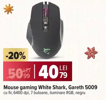 Carrefour Mouse gaming White Shark, Gareth 5009 Ofertă