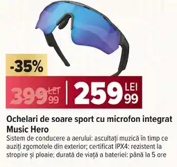 Carrefour Ochelari de soare sport cu microfon integrat Music Hero Ofertă