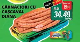 Diana Supermarket Cârnăciori cu cascaval diana Ofertă