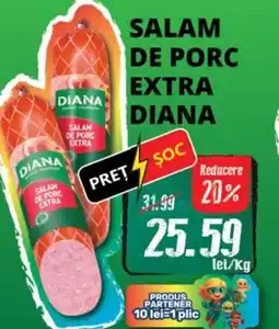 Diana Supermarket Salam de porc extra diana Ofertă