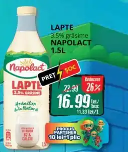 Diana Supermarket Lapte 3.5% grăsime NAPOLACT Ofertă