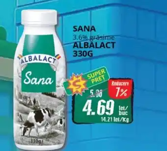 Diana Supermarket Sana 3.6% grăsime ALBALACT Ofertă