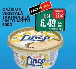 Diana Supermarket Grăsime vegetală tartinabilă linco apetit Ofertă