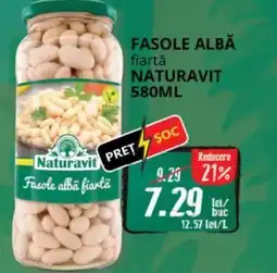 Diana Supermarket Fasole albă fiartă NATURAVIT Ofertă