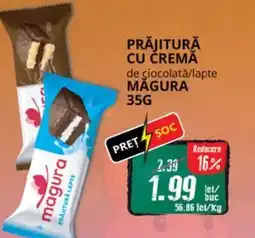 Diana Supermarket Prăjitură cu cremă de ciocolată/lapte MĂGURA Ofertă