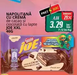 Diana Supermarket Napolitană cu cremă de cacao şi ciocolată cu lapte joe xxl Ofertă