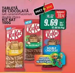 Diana Supermarket Tabletă de ciocolată salt caramel/hazelnut/ double choco KIT KAT Ofertă