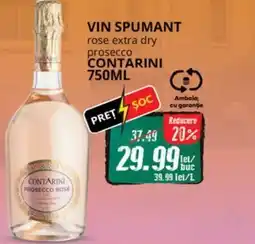 Diana Supermarket Vin spumant rose extra dry prosecco CONTARINI Ofertă