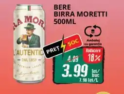 Diana Supermarket Bere BIRRA MORETTI Ofertă