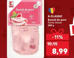 Kaufland K-CLASSIC Şuncă de porc fiartă, feliată Ofertă