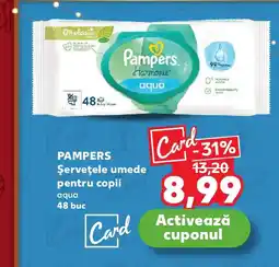 Kaufland PAMPERS Şerveţele umede pentru copii Ofertă