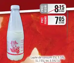 CBA Lapte de consum ESL 3.5% Ofertă