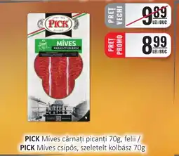 CBA PICK Míves cârnaţi picanți, felii Ofertă