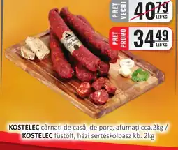 CBA KOSTELEC cârnaţi de casă, de porc, afumați Ofertă
