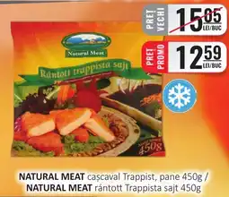 CBA NATURAL MEAT caşcaval Trappist, pane Ofertă