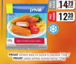 CBA PRIVAT cordon bleu cu șuncă şi caşcaval Ofertă