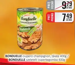 CBA BONDUELLE ciuperci champignon, tăiate Ofertă