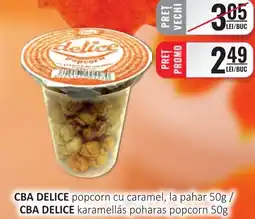 CBA CBA DELICE popcorn cu caramel, la pahar Ofertă