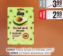 CBA SENCE mască facială cu avocado Ofertă