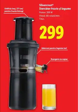 Lidl SilvercrestⓇ Storcător fructe și legume Ofertă