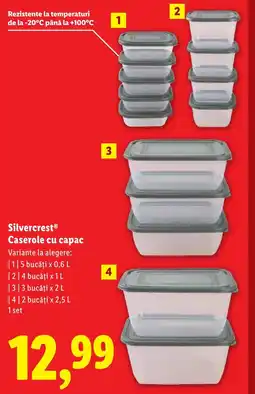 Lidl SilvercrestⓇ Caserole cu capac Ofertă