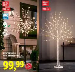 Lidl Livarno home Pom decorativ cu LED Ofertă