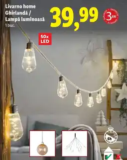 Lidl Livarno home Ghirlandǎ/ Lampă luminoasă Ofertă