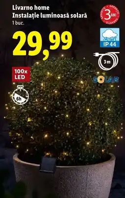 Lidl Livarno home Instalaţie luminoasă solară Ofertă