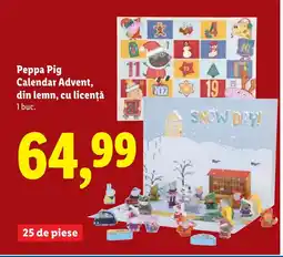 Lidl Peppa Pig Calendar Advent, din lemn, cu licență Ofertă