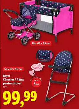 Lidl Bayer Cărucior / Pătuț pentru păpuşi Ofertă