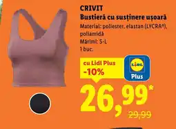 Lidl CRIVIT Bustieră cu susţinere ușoară Ofertă