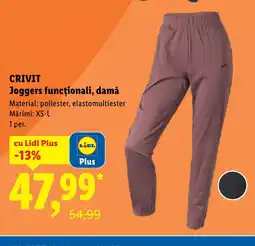 Lidl CRIVIT Joggers funcționali, damă Ofertă
