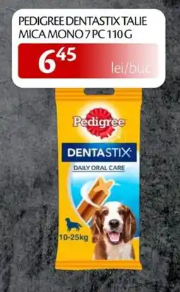 Unicarm Pedigree dentastix talie mica mono 7 pc Ofertă