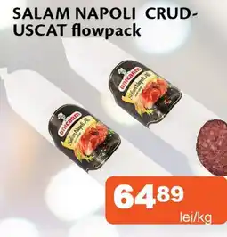 Unicarm Salam napoli crud- uscat flowpack Ofertă