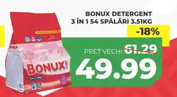 Simos Bonux detergent 3 în 154 spălări Ofertă