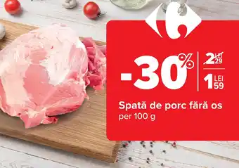 Spată de porc fără os