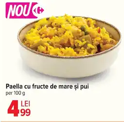 Carrefour Paella cu fructe de mare şi pui Ofertă