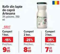 Carrefour Kefir din lapte de capră Artesana 3% grăsime Ofertă