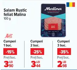Carrefour Salam Rustic feliat Malina Ofertă