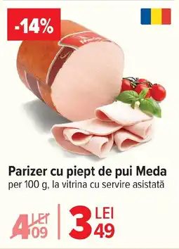 Carrefour Parizer cu piept de pui Meda Ofertă