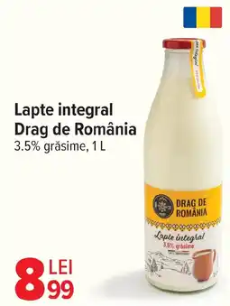 Carrefour Lapte integral Drag de România 3.5% grăsime Ofertă